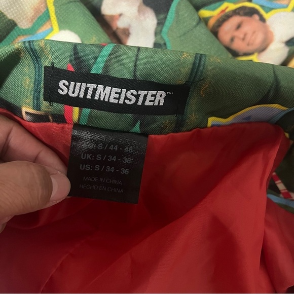 Suitmeister Buddy The Elf Holiday Christmas Blazer Small 34-36 Multicolor Unique - Picture 9 of 16